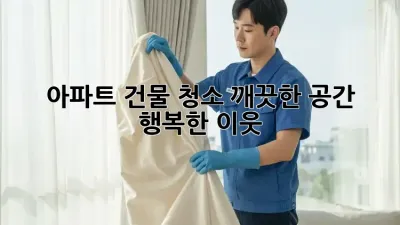 아파트 건물 청소: 깨끗한 공간, 행복한 이웃